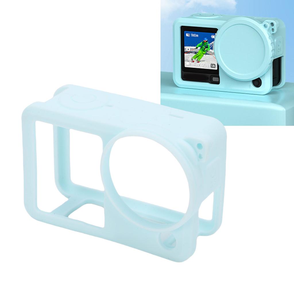 Silicone Protective Case Fit For ACTION 6 Sports Camera Drop Protective Sleeve Soft Skin Case Cover Lens with Lanyard