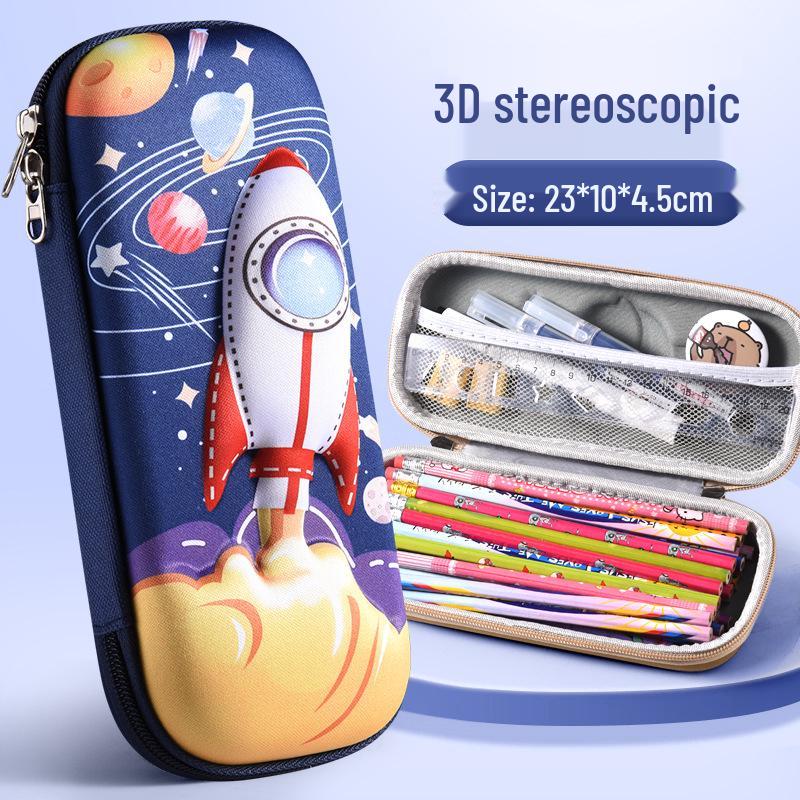 Large 3D Cartoon Pencil Case for Primary School Students