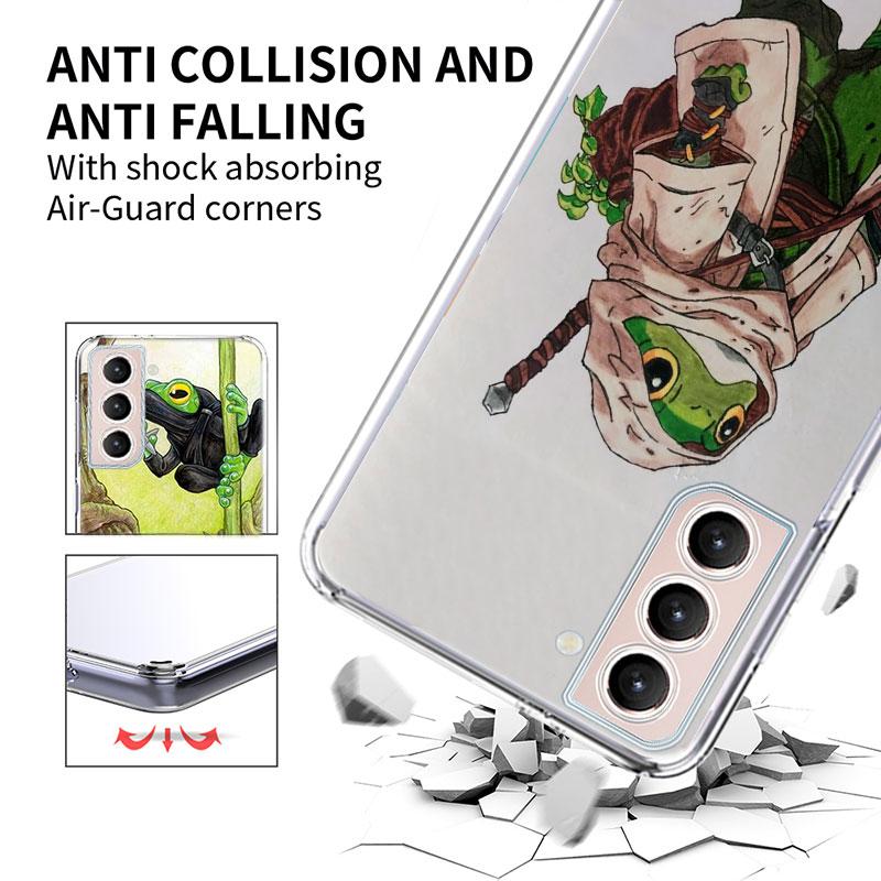 Cute Mouse Axolotl Frog Wizard Phone Case For Samsung Galaxy S25 Edge S24 S23 FE S21 S20 S10 Plus S22 S26 Ultra Cover Clear Case