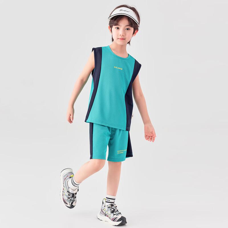 Boys' Summer Color-block Sport Set
