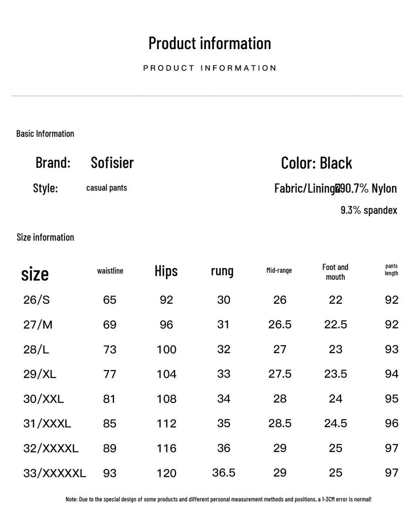Pantalones Casuales SOFSIL para Mujer con Cintura Elástica y Pierna Recta
