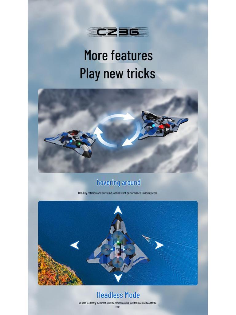 Foam RC Stunt Airplane: Hand-Thrown Electric Fighter Model Toy for Kids