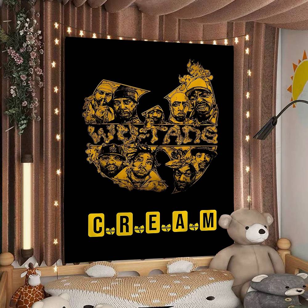 

Singer WUTTANG Cool CLAN Anime Tapestry Art Science Fiction Room Home Decor Wall Art Decor 74x94cm(29x37in)