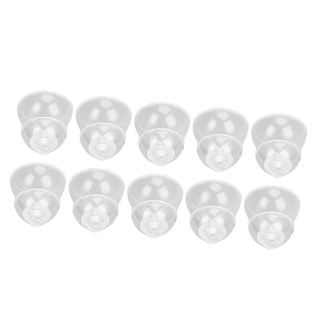 10 Pcs Sound Amplifier Dome Soft Silicone Anti Static Dual Layer Closed Sound Aid Tips