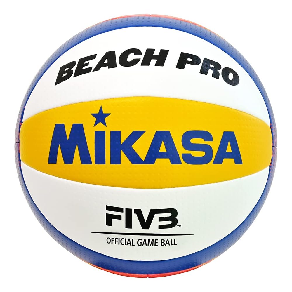 Mikasa BV550C Beach Volleyball International Approved White Yellow Blue Red 0.175-0.225 kgf/cm² Recommended Pressure