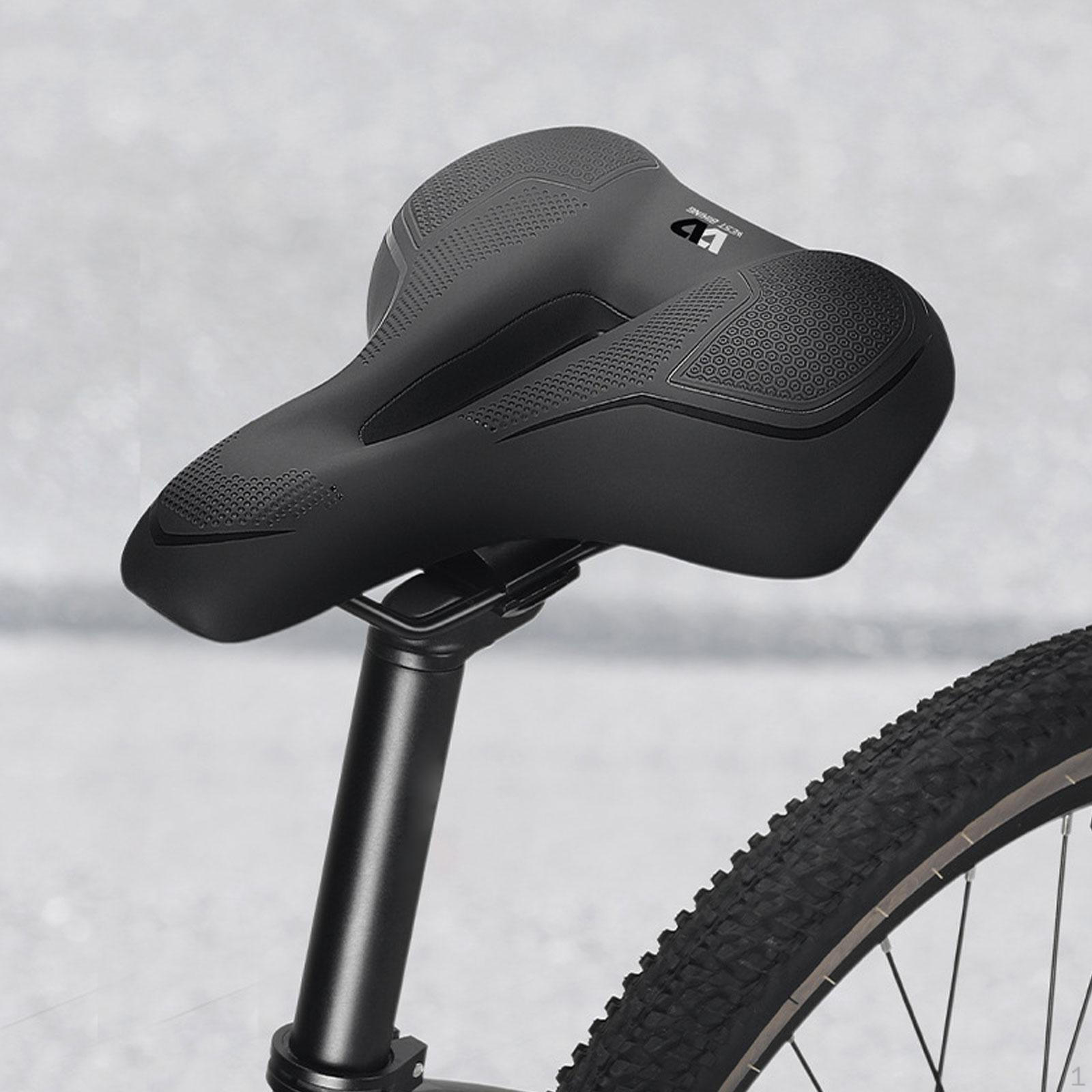 Saddle, Mountain Bike Saddle Cushion Pad, Sponge Cycling Seat, PU Leather Seat Colorful