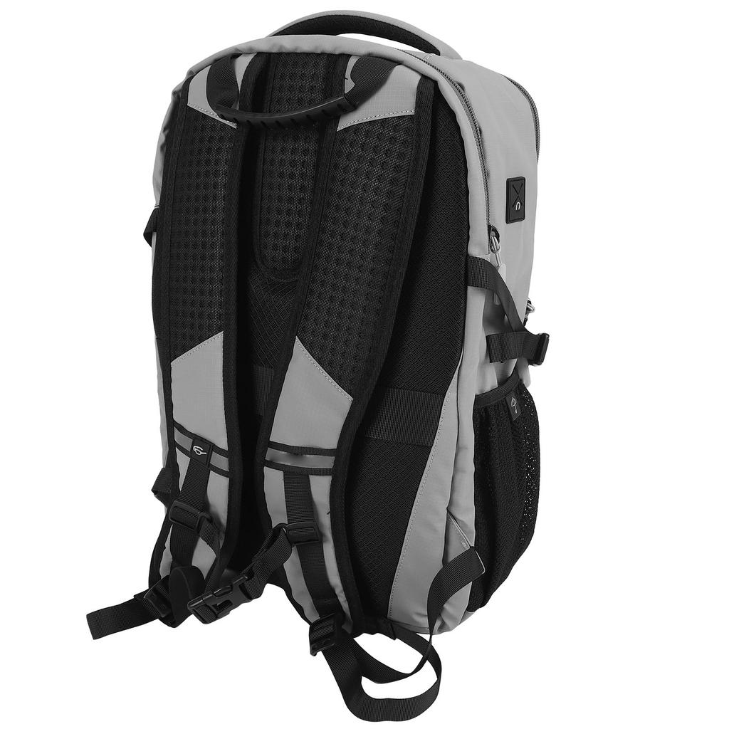 Laptop Backpack Multifunctional Anti Theft Waterproof Grey Fashionable Business Package for Men
