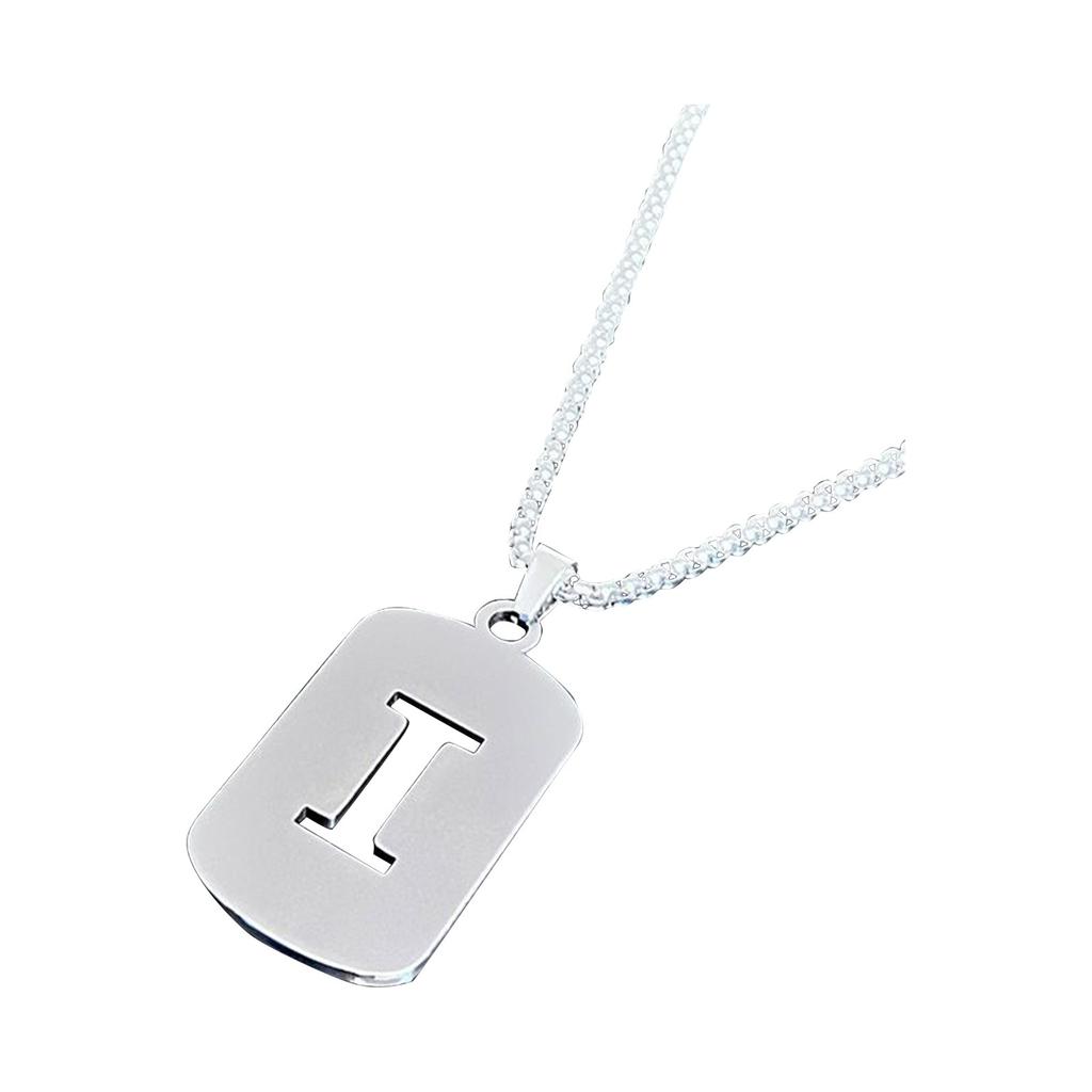 26 English Hollow Titanium Steel Non-fading Jewelry Necklace High-grade  And Winter Sweater Chain
