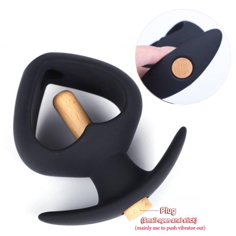 Hohler Analplug mit Wasserhahn zum Waschen des Anus, Vaginalreinigung, Einlaufdildo, XL-Sexspielzeug, Silikon-Buttplug, kabellos