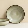 Japanese-Style Stroke Ceramic Large Bowl Creative Tableware Shallow Bowl Home Restaurant Vegetable Bowl Noodle Bowl Fruit Salad Bowl