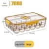 PET Transparent Thickened Refrigerator Storage Box with Timer & Freezer Drainer