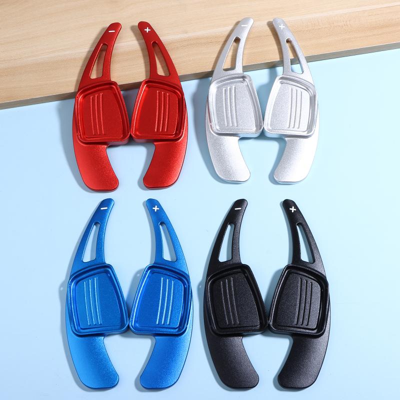 1Pair Car Steering Wheel Shift Paddle Shifter Aluminum Shift Paddle Blade For 17-19 A4L A6 A8 Q7 Tt Tts Extension Gearbox