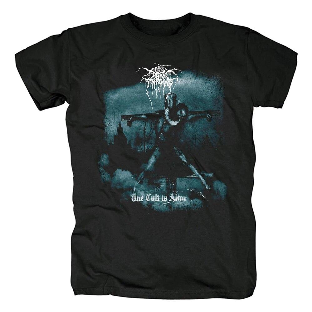 Darkthrone Magliette Bathory T Shirt Casual Estate Cotone Tee Tops Harajuku Streetwear Graphic Cotton Tee Tops T-shirt oversize
