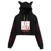 Kakegurui Cat Ear Anime Crop Top Hoodie for Women