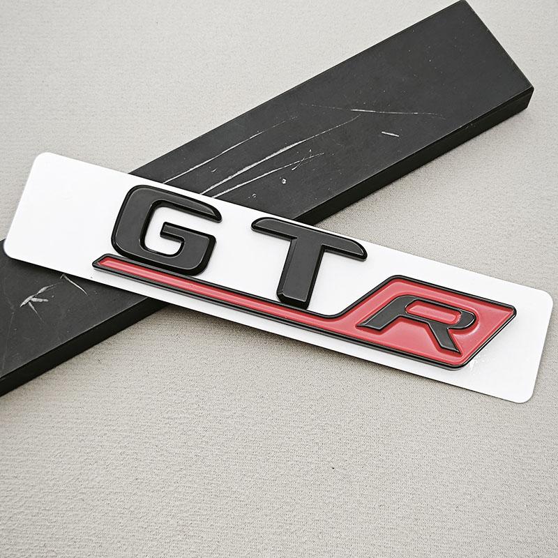 3D ABS Chrome Car Letters Badge Rear Trunk Logo GT R Sticker Emblem Decals For Mercedes Benz GT GT R Tail Marking Accessories