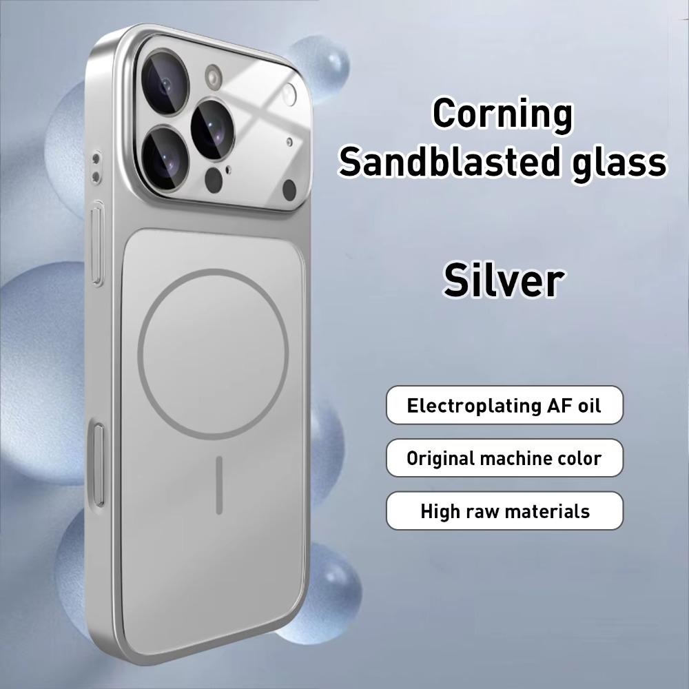 Original Nano AG Tempered Glass Matte Magnetic Case For iPhone 17 Pro Max Air 16 Plus 15 14 13 12 11 Phone For Magsafe Cover
