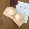Axelbandslös BH Damer Push Up BH Sexiga Underkläder Osynlig BH Framknäppning Små BH Underkläder för Klänning A B Kupa