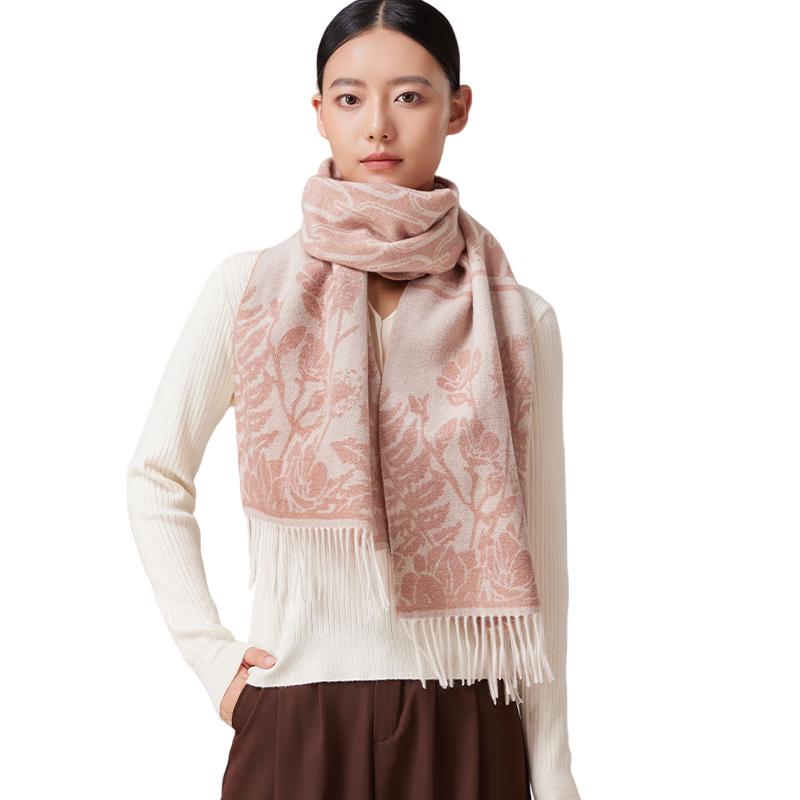 

Shanghai Story Women s 100% Pure Wool Scarf Shawl 180x30 cm (with fringe)