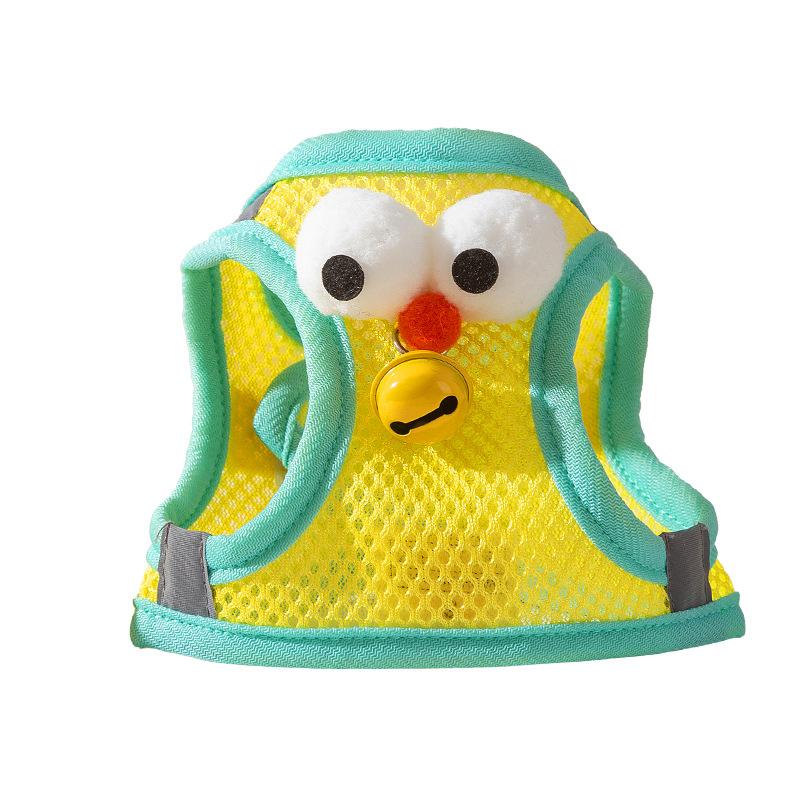 Dog Four Seasons Breathable Funny Three-dimensional Accessories Big Eyes Cute Vest Type Pet Leash Walking Dog Rope Walking Cat Rope