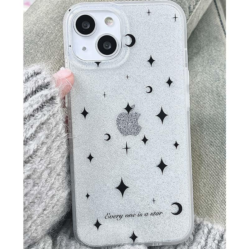 Dream Stars Ins Lucky Moon Jane Custodia per Telefono Lucida Cartoon Imd Per Iphone 13 12 Promax 14 11 Pro Max Copertura Posteriore in Silicone Morbido Capa