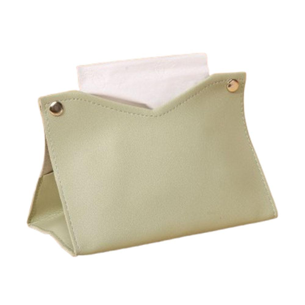 Solid Color Napkin Holder Multi-purpose Tissue Paper Storage Bag Dustproof Tissue Box  Desktop