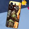 Firefighter Heroes Phone Case For Xiaomi Redmi Note 13 11 9 10 12 Pro Plus 9S 10S 11S 12S 9C 10C 12C 13C Cover