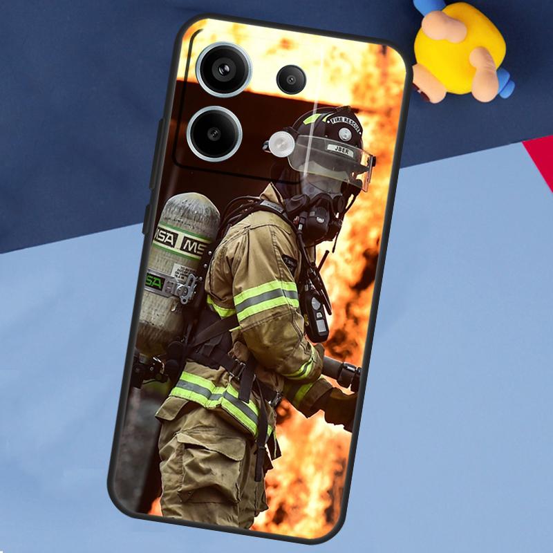 Firefighter Heroes Phone Case For Xiaomi Redmi Note 13 11 9 10 12 Pro Plus 9S 10S 11S 12S 9C 10C 12C 13C Cover