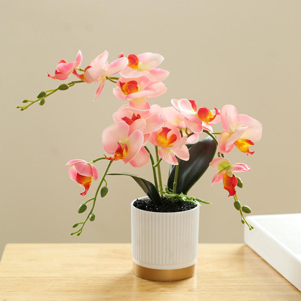 1 Pc Artificial Flower 13 Inch Decoration Gold-bottomed Home