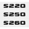 Car Tail Box Letters Stickers 3D Rear Trunk Badge Emblem Decal for Mercedes Benz S55 S63 S200 S220 S250 S260 S300 S320 S350