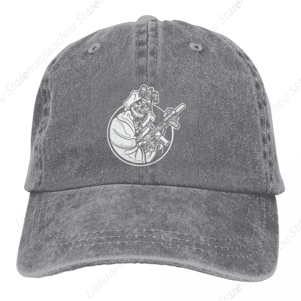 

Washed Unisex s Baseball Cap FOG Gun Skeleton Trucker Snapback Caps Dad Hat Forward Observations Group Golf Hats Adjustable