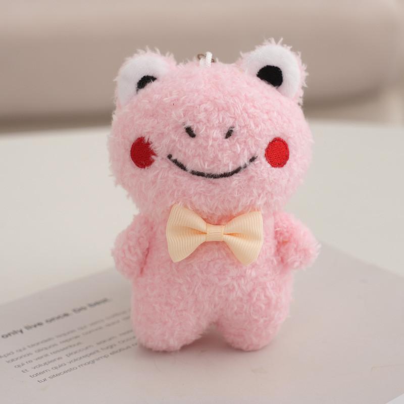 Adorable Plush Toy Frog Keychain Couple Bag Pendant Wedding Toss Machine Doll