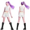 Super Star Singer Dancer Party Dress Up Costume For Children Girls Halloween Christmas Birthday Gifts Role Play Cosplay Suit