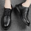 Luxury Brand Genuine Leather Men Business Dress Shoes Soft Sole Anti Slip Office Casual Leather Shoes New Oxford Wedding Shoes