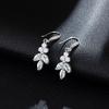 Fashion Small Fresh Ear Hook Copper Inlaid Zircon Women's Earrings High-end Elegant Temperament Stud Earrings Versatile Jewelry