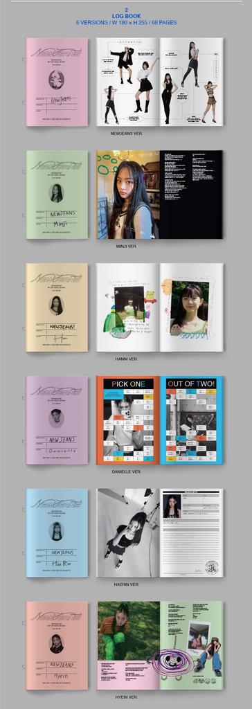 Jeans 1st EP Bluebook [New 'New Jeans' ver.] (Korean Edition)