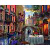 40x50cm Painting By Numbers City Scenery DIY Frame Pictures Paint By Number Venice On Canvas DIY Home Decoration