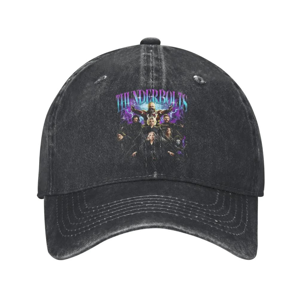 Bucky Barnes Thunderbolts Sebastian Stan Winter Soldier Baseball Cap Distressed Washed Snapback Cap Outdoor Adjustable Caps