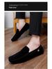 Men's Plus Size Suede Loafers: Lightweight, Slip-on, Formal Business Leather Shoes