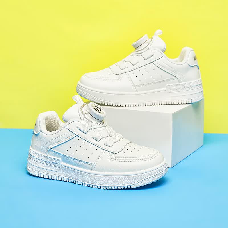 Warrior Kids  Casual White Button Shoes WZ(CL)-0306 34