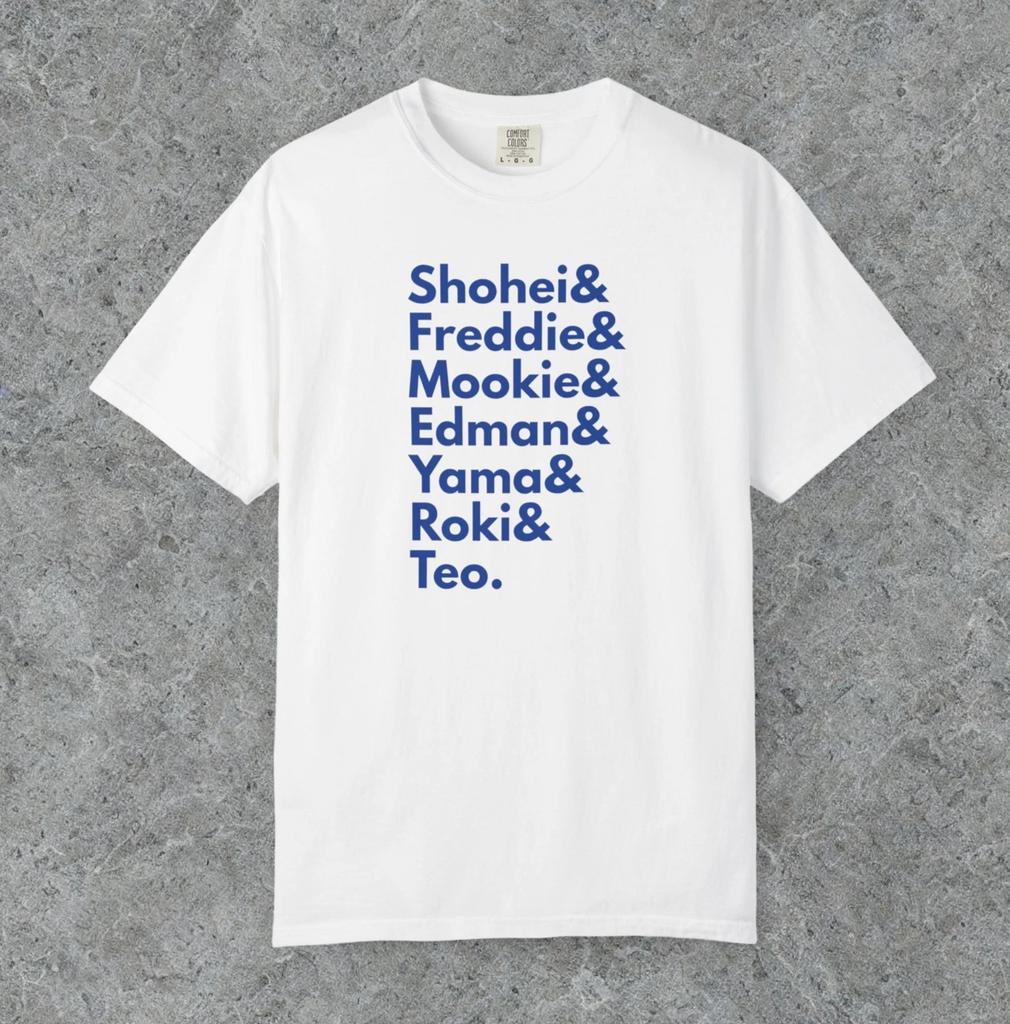 LA Roll Call shirt, shohei shirt, teoscar shirt freeman shirt edman shirt mookie