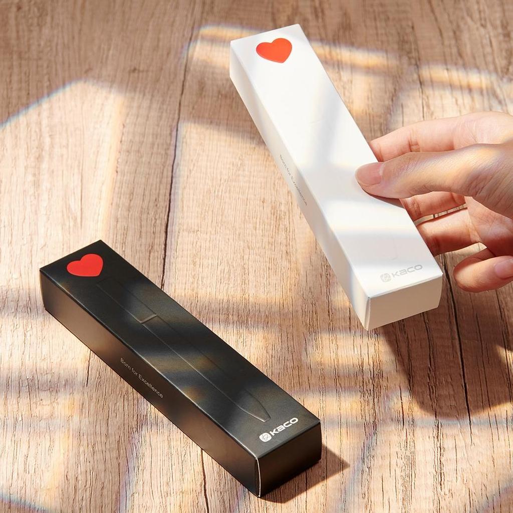 Red Heart Gel Pen & Refills Set Valentine's Day Gift 0.5mm Ballpoint Black Color Ink for Writing