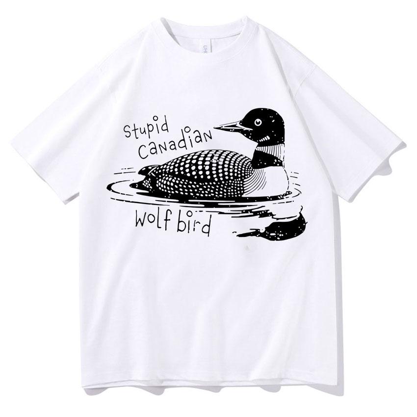 Heated Rivalry Funny Meme Graphic Oversized T Shirts Men Women Stupid Canadian Bird T Shirts Pop Casual Humor Tshirt Streetwear