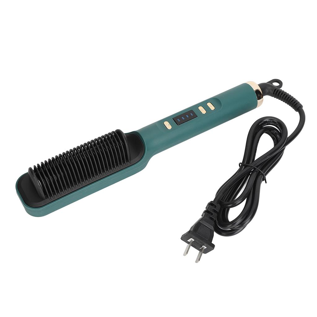 Kartáč na žehlení vlasů Negativní ionty 2 v 1 Horký hřeben na vlasy pro rovné kudrnaté vlasy