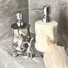 Reusable Ceramic Soap Bottles Press Type Sub Lotion Jar Irregular Lotion Dispenser  Body Wash