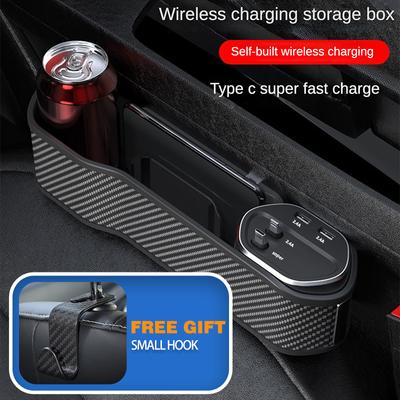 Auto-Organizer Aufbewahrung Sitz Schlitz Lücke Tasche Drei in einem Multifunktions-Mobiltelefon Super Fast Charger Wireless