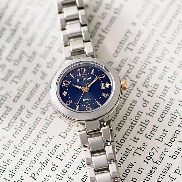 Casio SHEEN SHW-7100TD-2AJF [SHEEN Radio Controlled Model 10 Atm Waterproof Watch Titan Women's Metal Band]