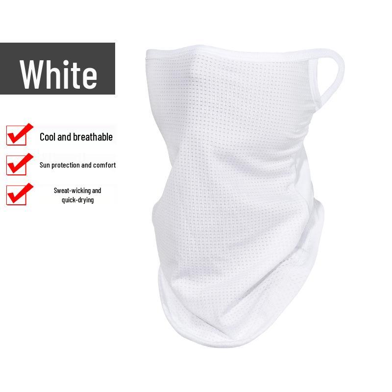 Atmungsaktive Vollgesichtsmaske Nackenschal für Outdoor-Sportarten - Sonnenschutz, Sommergewicht, Unisex, Ohrschlaufen