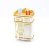 1: 12 Scale Miniature Shoe Cabinet Model with Doors And 2 Drawers Mini Dollhouse Furniture Accessory for DIY Micro Landscape Pretend Play Props
