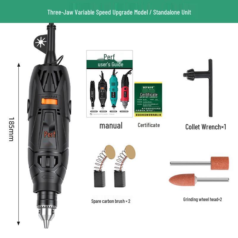 Compact Handheld Electric Grinder & Polisher for Jade Carving and Multifunctional Household Use