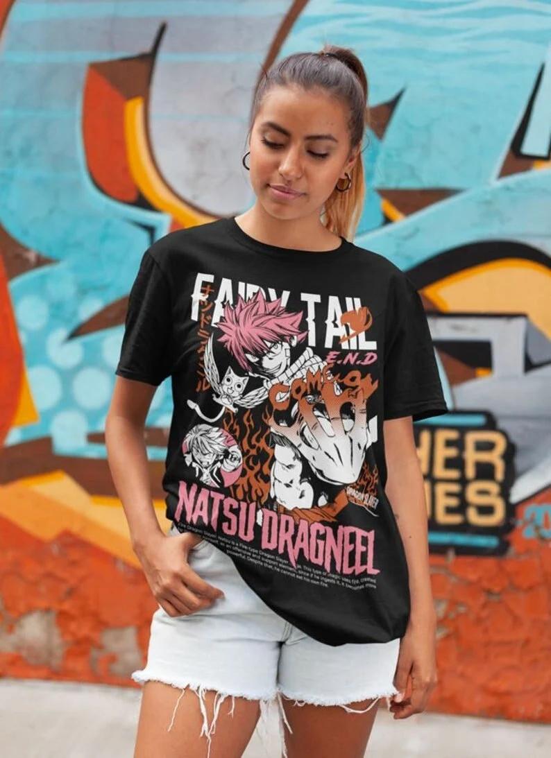 Fairy Tail Natsu Dragneel Shirt Gray Fullbuster Gajeel Redfox Fairy Tail Guil XXXL